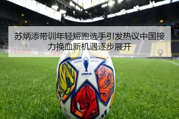 苏炳添带训年轻短跑选手引发热议中国接力换血新机遇逐步展开